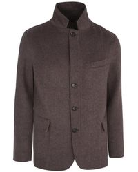 Luciano Barbera - High-Neck Button-Up Jacket - Lyst