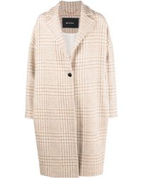 Kiton - Houndstooth-pattern Single-breasted Coat - Lyst