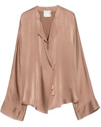forte_forte - Silk Satin Shirt - Lyst