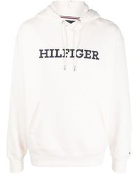 Tommy Hilfiger - Monotype Logo-embroidered Hoodie - Lyst