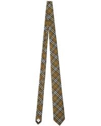 Burberry - Check Silk Tie - Lyst