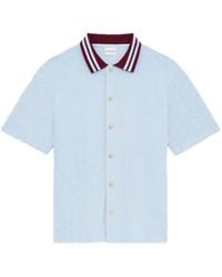 Drole de Monsieur - Gestreiftes Hemd Mit Logo-Muster - Lyst