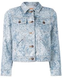 Marc Jacobs - Shrunken Embellished Denim Jacket - Lyst