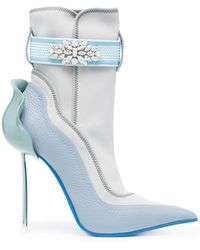 Le Silla - Crystal-embellished Ankle Boots - Lyst