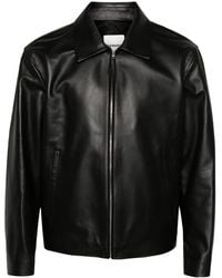 Sandro - Zip-up Leather Jacket - Lyst