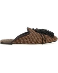 Brunello Cucinelli - Jewel Mules mit Quasten - Lyst