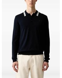 Trussardi - Polo À Col Contrastant - Lyst