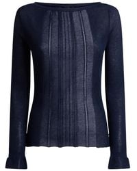 Etro - See-Through Jacquard Sweater - Lyst
