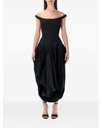 Magda Butrym - Off-Shoulder Neck Midi Dress - Lyst