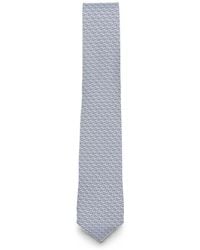 Ferragamo - Gancini-Print Pointed Tie - Lyst