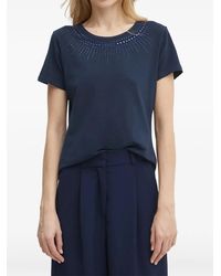 Liu Jo - Embellished Crew-Neck T-Shirt - Lyst