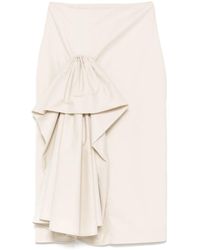 Viktor & Rolf - Gonna Midi Con Ruches - Lyst