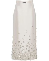Miu Miu - Mini-Rok Verfraaid Met Bloemen - Lyst