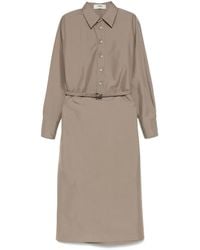 Fendi - Cotton And Silk Blend Shirtdress - Lyst