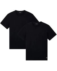 EA7 - Lot De Deux T-Shirts À Patch Logo - Lyst