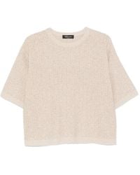 Fabiana Filippi - Sequin-Embellished Short-Sleeve Sweater - Lyst