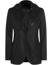 Eleventy - フーデッド シングルジャケット - Lyst