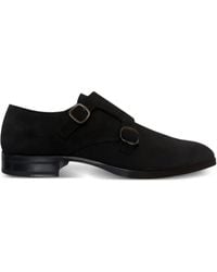 Tod's - Double-Buckle Leather Monk Shoes - Lyst