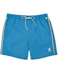 Psycho Bunny - Short De Bain Rushup À Bandes Latérales - Lyst