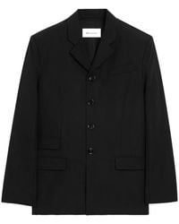 Ami Paris - New Wool Single Breasted Straight Jacket - Lyst