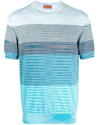 Missoni - Striped Cotton T-shirt - Lyst