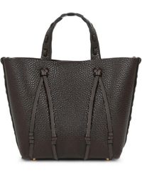 Etro - Essential Mini Leather Tote Bag With Threading - Lyst