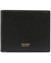 Tom Ford - Soft Grain Leather T Line Classic Bifold Wallet Accessories - Lyst