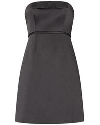 MILLY - Robin Duchess Bow-Embellishment Mini Dress - Lyst