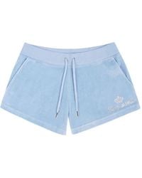 Juicy Couture - X&R Crystal-Embellished Mini Shorts - Lyst