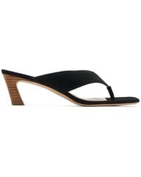 Stuart Weitzman - Stassi Suede Thong Sandals - Lyst