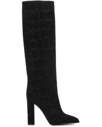 Le Silla - Elsa Croc-Effect Boots - Lyst