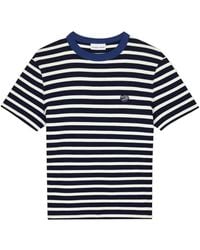 Maison Labiche - T-Shirt Rayé Pears À Patch Cœur - Lyst