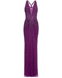 Jenny Packham - Lana Maxikleid mit Paillettenverzierung - Lyst