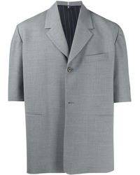 Camicia biosis in seta stampata di McQ in Blu per Uomo 1% di sconto Uomo Camicie da Camicie McQ 
