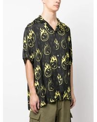 Phipps - Oversized Smiley-Print Bowling Shirt - Lyst