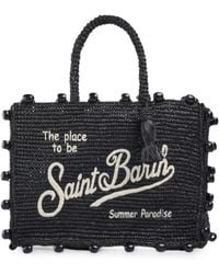 MC2 Saint Barth - Colette Bead-Embellished Shoulder Bag - Lyst