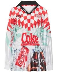adidas - X Coca-Cola Mash Up Smocked Jersey - Lyst