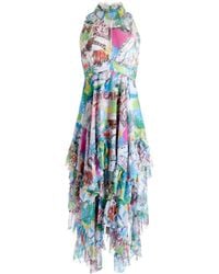 Alice + Olivia - X Basquiat Evelyn Graphic-print Maxi Dress - Lyst