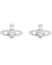 Vivienne Westwood - Mini Bas Relief Orb Crystal-Embellished Earrings - Lyst