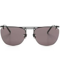 Saint Laurent - Tinted Round-frame Sunglasses - Lyst