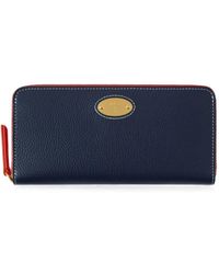 Mulberry - Logo-Plaque Grained-Leather Purse - Lyst