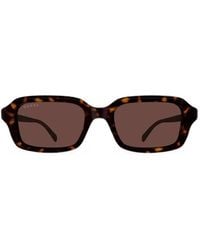 Gucci - Tortoiseshell-Effect Logo-Plaque Sunglasses - Lyst