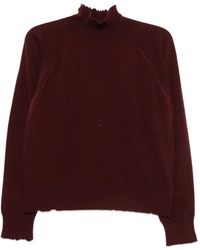Maison Margiela - Distressed High-Neck Sweater - Lyst