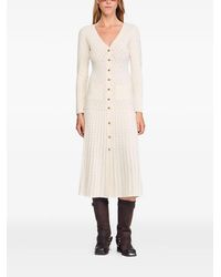 sandro zade chevron-knit maxi dress Sandro Knit Maxi Dress