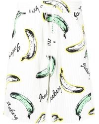 Iceberg - Banana-Pint Cotton Bermuda Shorts - Lyst