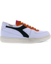 Diadora - Mi Basket Row Cut Sneakers - Lyst
