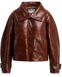 Essentiel Antwerp - Kabuki Croc-Effect Jacket - Lyst