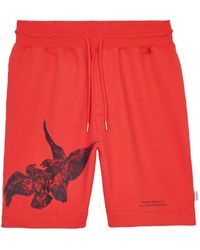 Purple Brand - Shorts Met Vogelprint - Lyst
