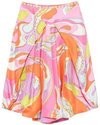 PUCCI - Iride-Print Silk Trousers - Lyst
