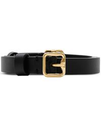 Burberry - Double B Leather Belt - Lyst